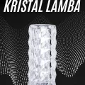 BUĞZ Kristal Lamba Masa Lambası Şarjlı Masa Lambası Dokunmatik Sensör Usb Şarjlı - Lisinya