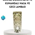 BUĞZ Kristal RGB LED Masa Lambası – Renkli Kumandalı Işık, Dekoratif ve Enerji Tasarruflu
