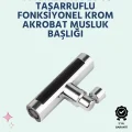 BUĞZ Krom Kaplamalı Çok Fonksiyonlu Musluk Başlığı | Paslanmaz Malzeme