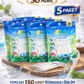 BUĞZ Ksmart Kürdanlı Diş İpi 30 Adet Floss Picks Diş Arası Temizleyici 5 Paket