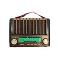  KTF-1428 Güneş Paneli Şarjlı Nostaljik Bluetooth Hoparlör – FM/AM/SW Radyo, USB/SD Desteği, Taşınabilir Tasarım