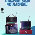  KTF-1428 Nostaljik Solar Enerjili Bluetooth Speaker – Radyo, SD/USB MP3 Çalar, Güçlü Taşınabilir Hoparlör