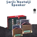  KTF-1428 Taşınabilir Güneş Enerjili Bluetooth Radyo Hoparlör – Şarjlı, Radyo, MP3, AUX Girişli