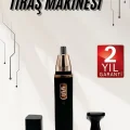  Kulak Burun Tıraş Makinesi Taşınabilir Şarjlı 3 Başlıklı Uzun Ömürlü