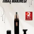  Kulak Burun Tıraş Makinesi Taşınabilir Şarjlı 3 Başlıklı Uzun Ömürlü