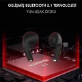 BUĞZ Kulak içi TWS Bluetooth 5.1 kulaklık siyah ANC mikrofonlu dokunmatik kontrollü 2 yıl garantili