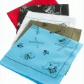 BUĞZ Kuru Kafa Desenli Keten Bandana 50*50