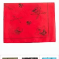 BUĞZ Kuru Kafa Desenli Keten Bandana 50*50