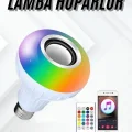  Lamba Hoparlör Ampül Görünümlü Renk Değiştirebilen Android ve İOS Uyumlu