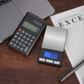  Lcd Ekran Elektronik Hesap Makineli Hassas Dijital Takı Altın Gram Ölçer Terazi (500g 0.1g)