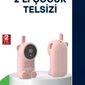 BUĞZ LCD Ekranlı Bebek Telsizi – İki Yönlü Ses, Uzun Menzil, Çocuk Dostu Tasarım