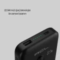 BUĞZ LCD Ekranlı Kablosuz Powerbank Type C ve USB Çıkışlı Yeni Nesil