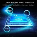 BUĞZ LCD FULL HD 1280x720 çözünürlük, 2.69 inç ekran, siyah taşınabilir Android projektör