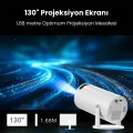 BUĞZ LCD FULL HD 1280x720 çözünürlük, 2.69 inç ekran, siyah taşınabilir Android projektör