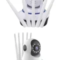  LED Aydınlatmalı 5 Antenli Motorlu 1080P Wifi Kamera Sensörlü