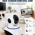 BUĞZ LED Aydınlatmalı 5 Antenli Motorlu 1080P Wifi Kamera Sensörlü Yeni Nesil