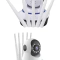 BUĞZ LED Aydınlatmalı 5 Antenli Motorlu 1080P Wifi Kamera Sensörlü Yeni Nesil