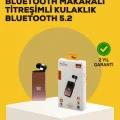 BUĞZ LED Ekranlı, Ses Kontrol Düğmeli Kulaklık – Şarj Durumunu ve Ses Seviyesini Anında Yönetin