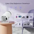 BUĞZ LED FULL HD projeksiyon cihazı 1280x720 çözünürlük 200 ansilümen 3000:1 kontrast beyaz