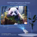 BUĞZ LED FULL HD projeksiyon cihazı 1280x720 çözünürlük 200 ansilümen 3000:1 kontrast beyaz