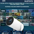 BUĞZ LED FULL HD projeksiyon cihazı 1920x1080 çözünürlük Bluetooth Android beyaz USB HDMI