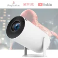 BUĞZ LED görüntü teknolojili 4K çözünürlüklü beyaz projeksiyon cihazı, 1080P, HDR, kablosuz, HDMI