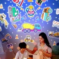 BUĞZ LED görüntü teknolojili, FULL HD, USB ve HDMI girişli çok renkli projektör gece lambası