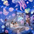 BUĞZ LED görüntü teknolojili, FULL HD, USB ve HDMI girişli çok renkli projektör gece lambası