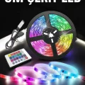 BUĞZ Led Işık 5 Metre Şerit Led RGB Işıklı