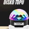  Led Işık Disko Topu Bluetooth Hoparlörlü USB Müzik Çalar Kumandalı