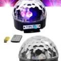  Led Işık Disko Topu Bluetooth Hoparlörlü USB Müzik Çalar Kumandalı