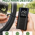 BUĞZ LED Işıklı Dijital Hava Pompası Araba Bisiklet Uyumlu