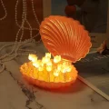 BUĞZ LED Işıklı Kendin Yap Deniz Kabuğu Tasarımlı Lale Lamba