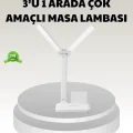 BUĞZ LED Işıklı Masa Lambası – Göz Yormayan, Kısılabilir ve Esnek Başlıklı