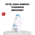 BUĞZ LED Işıklı Mikroskop 80X–200X Zoom Eğitici Bilim Seti ve Taşınabilir