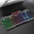 BUĞZ Led Işıklı Oyuncu Klavye Usb Girişli RGB Işıklı Q Klavye Mouse Hediyeli
