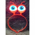 BUĞZ Led Işıklı & Pilli Uzaylı Göz Parti Tacı Kırmızı Renk