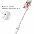 BUĞZ Led Işıklı Selfie Çubuğu Bluetooth Kumandalı Kablosuz Tripot Selfie Monopod Selfie Stick (Beyaz)