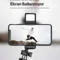 BUĞZ Led Işıklı Selfie Çubuğu Bluetooth Kumandalı Kablosuz Tripot Selfie Monopod Selfie Stick (Beyaz) ( BUĞZ )