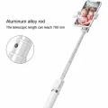 BUĞZ Led Işıklı Selfie Çubuğu Bluetooth Kumandalı Kablosuz Tripot Selfie Monopod Selfie Stick (Beyaz) ( BUĞZ )