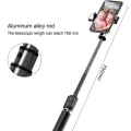 BUĞZ Led Işıklı Selfie Çubuğu Bluetooth Kumandalı Kablosuz Tripot Selfie Monopod Selfie Stick (Pembe) ( BUĞZ )