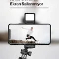 BUĞZ Led Işıklı Selfie Çubuğu Bluetooth Kumandalı Kablosuz Tripot Selfie Monopod Selfie Stick SİYAH
