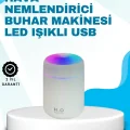 BUĞZ LED Işıklı Sessiz Masaüstü Nemlendirici – 3 Buhar Modu