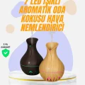  Led Işıklı Ultrasonik Oda Nemlendirici ve Uçucu Yağ Difüzörü