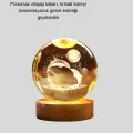 BUĞZ LED Işıklı Yunus Küre Ahşap Standlı Modern Dekoratif Aksesuar - Lisinya