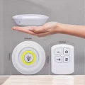 BUĞZ Led Lamba 3lü Uzaktan Kumandalı Yapışkanlı Beyaz Işık