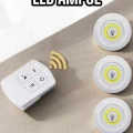 BUĞZ Led Lamba 3lü Uzaktan Kumandalı Yapışkanlı Beyaz Işık (Kopya)