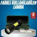  Led Lamba El Feneri Küçük Taşınabilir USB Şarjlı Acil Durum Lambası