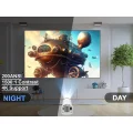 BUĞZ LED projeksiyon cihazı 4K çözünürlük 100000:1 kontrast Bluetooth Android 11 WiFi beyaz