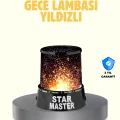 BUĞZ LED Renk Değiştiren Yıldız Projektör Galaxy Efektli Gece Lambası